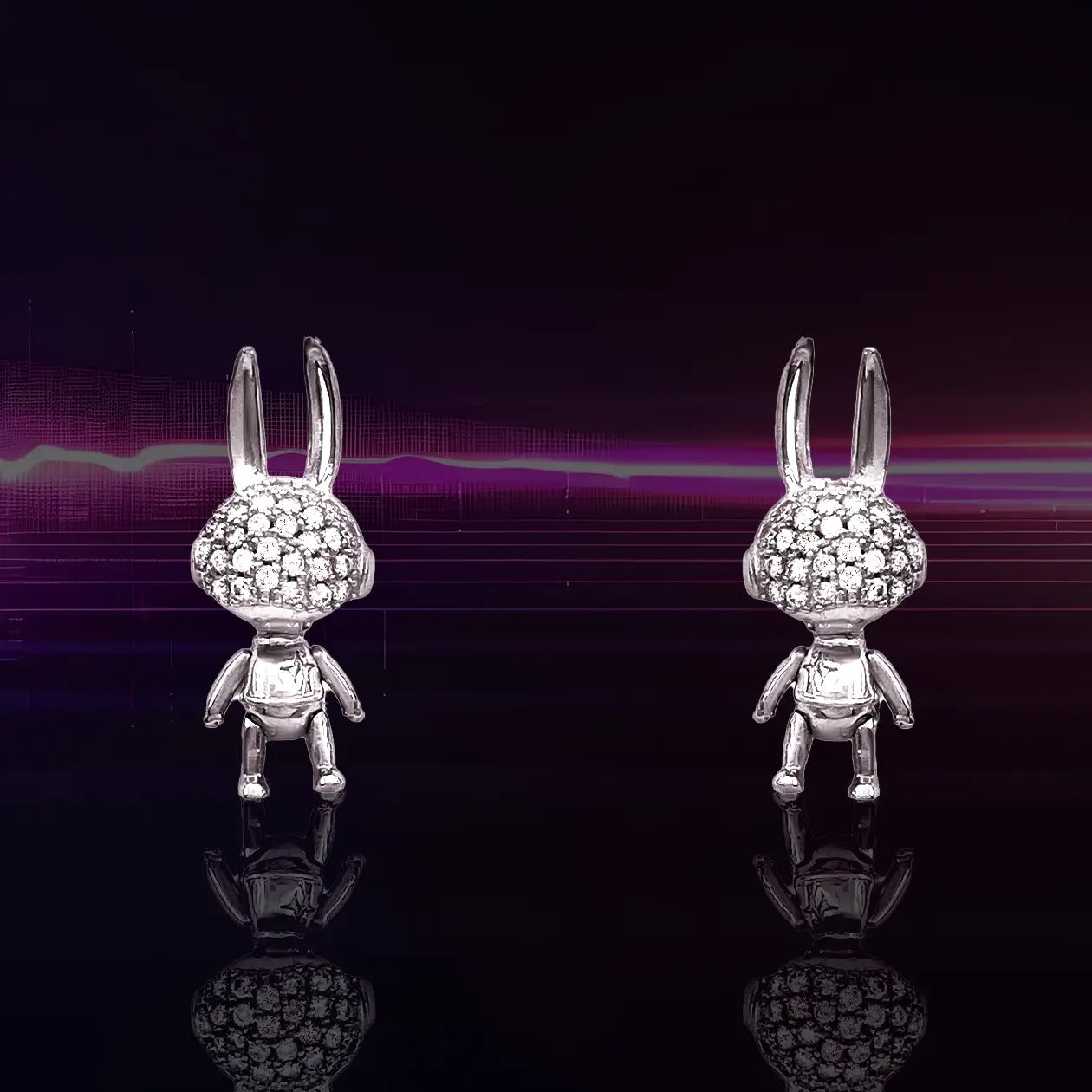 Pave Stud Earrings
