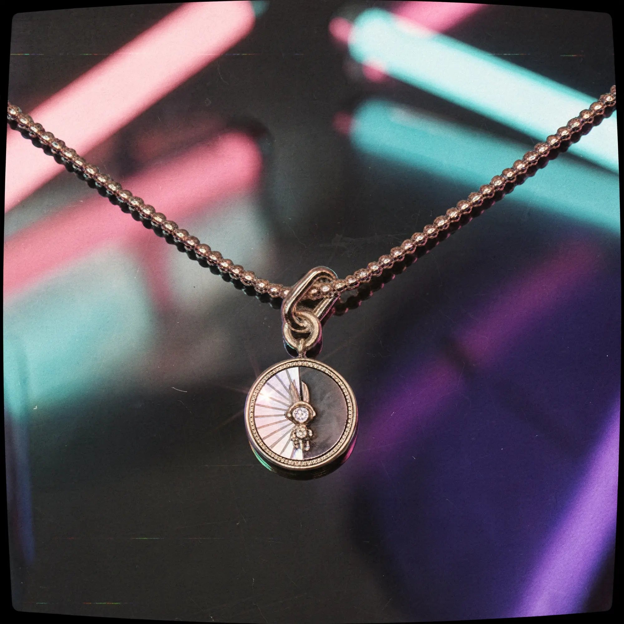 Luna Pendant Ball Chain Necklace