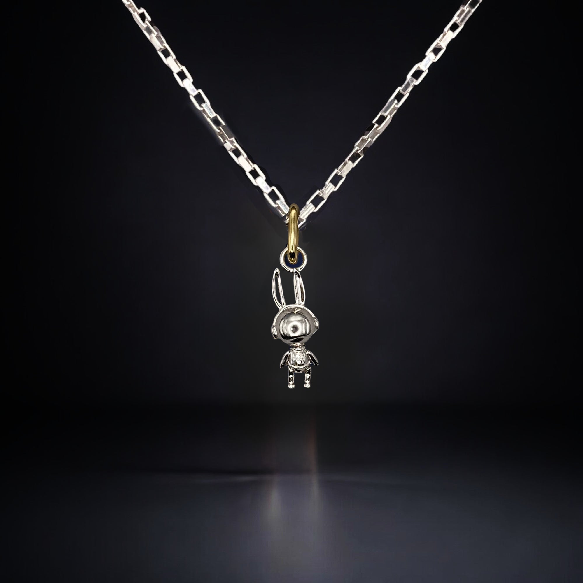 Bold Mini Charm in mini link chain