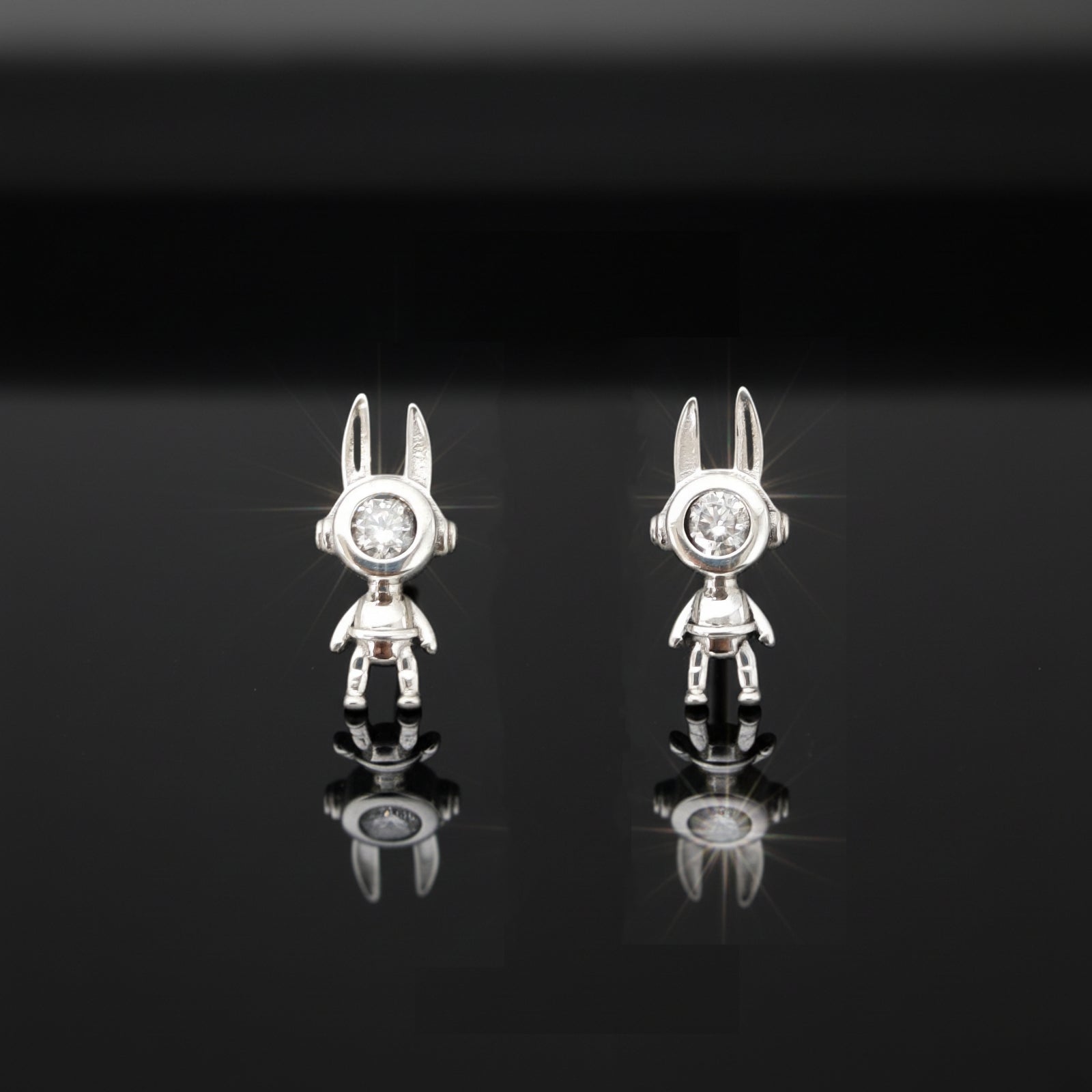 Single Stone Stud Earrings