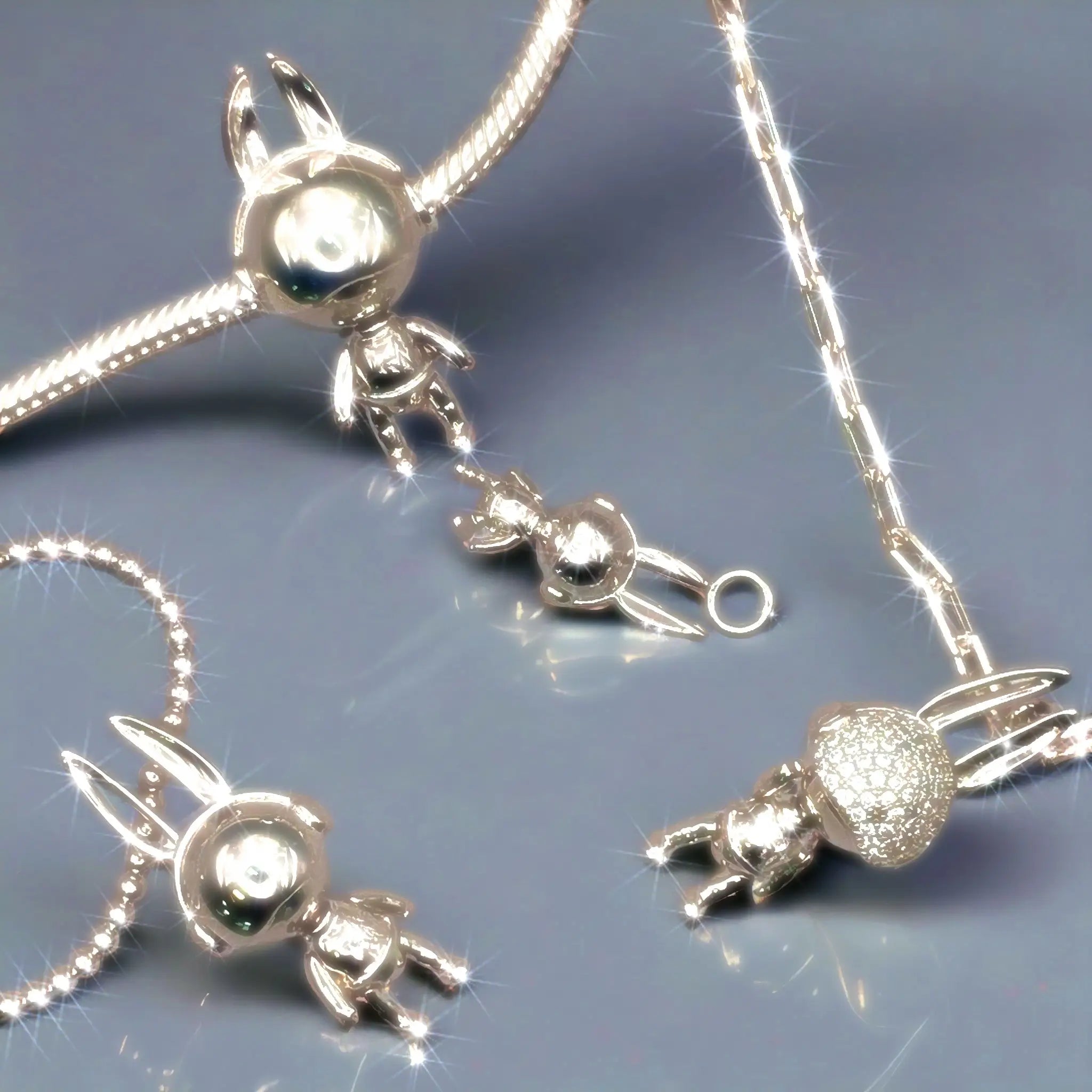 astrobunny silver necklaces