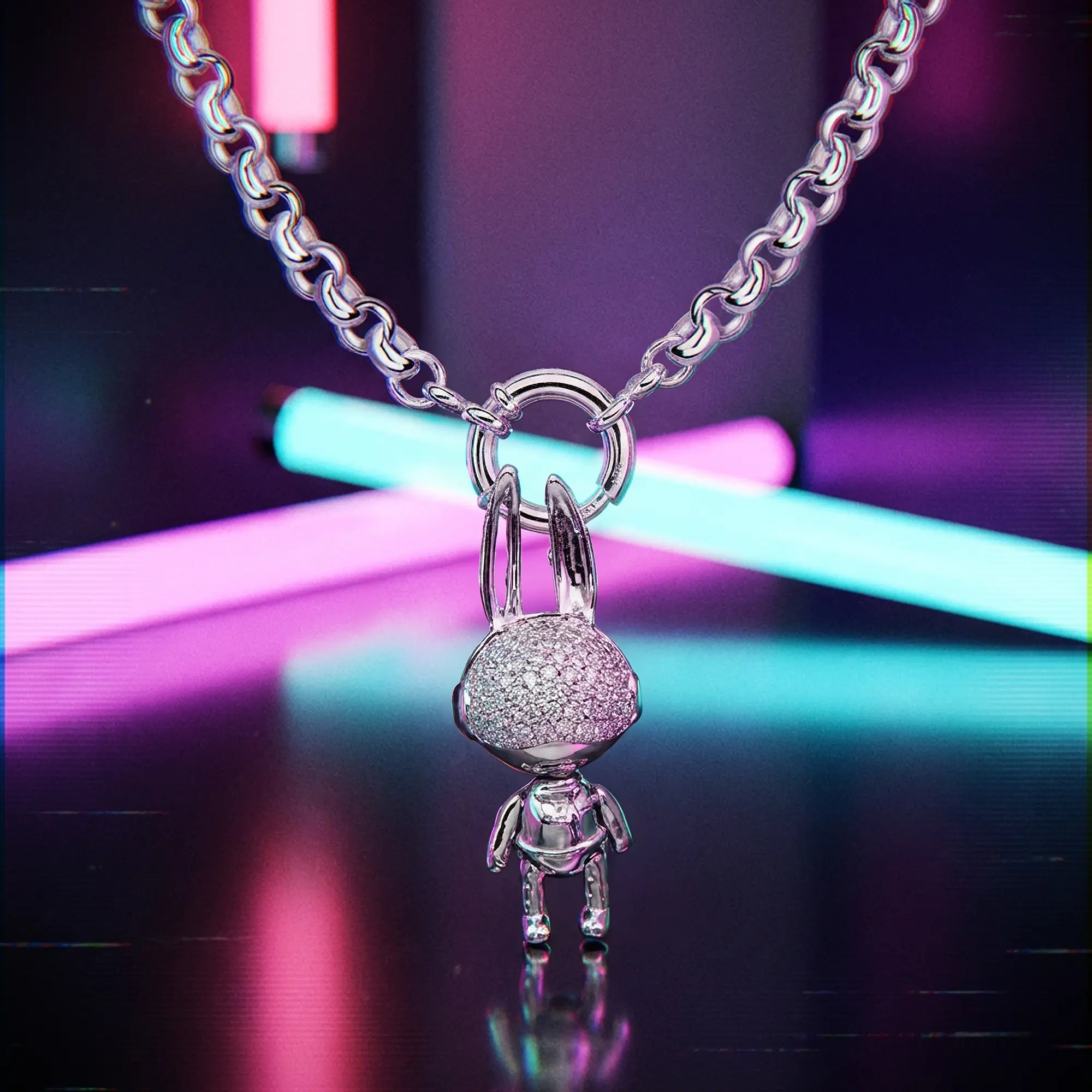 Bolt Ring Rolo Necklace Necklace